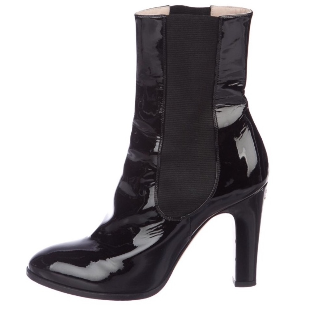 Chanel Patten  Leather Boots